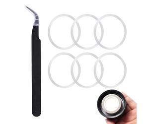 Gosknor Lot de 6 Joints Toriques en Silicone, Joint de Rechange à Large Ouverture avec Pince à Épiler Joints de Rechange pour Bouteille d'eau pour Bouteilles HydroFlask 12/16/24/32/40 oz