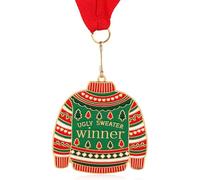 Gosknor Médaille du Pull de Noël, Prix du Pull de Noël Moche Prix du Concours du Pull Moche Trophée du Pull de Noël Moche pour Collier de Fête de Noël
