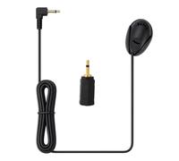 Gosknor Microphone Mains Libres Externe pour Autoradio Prise Jack 3,5mm | Câble de 3m avec Adaptateur 3,5mm vers 2,5mm pour Autoradios Pioneer Kenwood Alpine JVC Jensen GPS et Systèmes Audio Stéréo