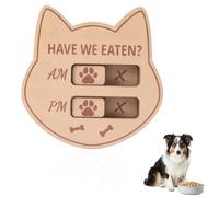 Gosknor Rappel d'alimentation Magnétique, 12x12cm Suivi du Tableau d'alimentation AM/PM avec Option Oui/Non pour Éviter Que Les Chiens et Les Chats ne Mangent trop Ou Pas Assez