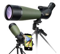 Gosky 20-60x80 Longue Vue - Lunette d'observation pour tir à la Cible Chasse Observation d'oiseaux Paysage Animalier (avec Support de téléphone + Support SLR Compatible avec Nikon)