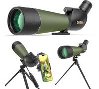 Gosky Updated 20-60x80 Spotting Scopes with Tripod, Carrying Bag and Quick Phone Holder - BAK4 High Definition Waterproof Spotter Scope for Bird Watching Wildlife Scenery1
