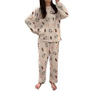 GOSO Pyjama d'hiver chaud en polaire pour fille de 8, 9, 10, 11, 12, 13, 14 ans, 6 W 1 Blanc, 11 ans