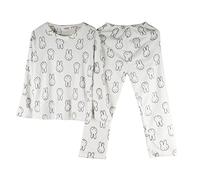 GOSO Pyjama d'hiver chaud en polaire pour fille de 8, 9, 10, 11, 12, 13, 14 ans, 6 W 2 Blanc, 13 ans