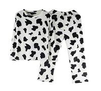 GOSO Pyjama d'hiver chaud en polaire pour fille de 8, 9, 10, 11, 12, 13, 14 ans, 6 W 3 Blanc, 15 ans