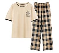 GOSO Pyjama pour filles 140 146 152 164 - Ensemble de pyjamas mignons pour adolescentes - Hauts imprimés de dessins animés et longs pantalons - Ensemble de nuit pour grandes filles, 9 ans