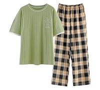 GOSO Pyjama pour filles 140 146 152 164 - Ensemble de pyjamas mignons pour adolescentes - Hauts imprimés de dessins animés et longs pantalons - Ensemble de nuit pour grandes filles, 9 ans