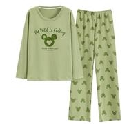 GOSO Pyjama pour filles 140 146 152 164 - Ensemble de pyjamas mignons pour adolescentes - Hauts imprimés de dessins animés et longs pantalons - Ensemble de nuit pour grandes filles, 13 ans