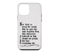 Gospel John 3:16 Verse Entier dans la Version King James KJV Coque pour iPhone 12 Mini