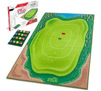 GoSports Chip N' Stick Jeu de Golf - Comprend 1 Tapis de Jeu Chip N' Stick, 16 Balles de Golf Adhérentes et Un Tapis de Chipping