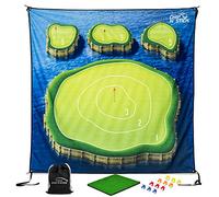 GoSports Chip N' Stick Tapis de Golf avec balles de Golf - Choisissez Classique, fléchettes ou îles