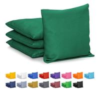 GoSports Cornhole Lot de 4 poufs Poire - Régulation Toutes Saisons - Vert foncé Classique