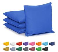 GoSports Cornhole Lot de 4 poufs régulateurs Tous Temps Bleu Royal Classique