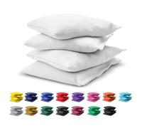 GoSports Ensemble de 4 Poches Réglementaires de Lancer de Poches - pour Tous Les Temps - Blanc