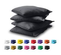 GoSports Ensemble de 4 Poches Réglementaires de Lancer de Poches - pour Tous Les Temps - Gris Foncé