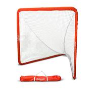 GoSports Filet de Crosse Réglementaire de 1,8 x 1,8 m avec Un Cadre en Acier - Le Seul But de Crosse Vraiment Portable - S’Installe dans Le Jardin en Quelques Minutes