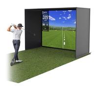 GoSports Filet de Protection pour simulateur de Golf 3 x 2,4 m - Kit Complet avec Cadre et écran d'impact HD