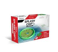 GoSports Games Splash Chip Jeu Flottant - Comprend Une Cible à ébréchures, 16 balles de Golf en Mousse, 1 Tapis d'écaillage et des Cordes d'attache Mixte Adolescent, Vert