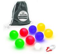 GoSports Jeu de Boules de pétanque LED - Comprend 8 Boules Lumineuses de pétanque, Pallino, étui et Corde à mesurer - Choisissez 85 mm ou 100 mm