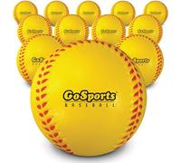 GoSports Lot de 12 balles de Baseball d'entraînement en Mousse - Taille réglementaire - pour Une Pratique Douce et sûre de Lancer, Attraper et Frapper