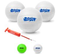 GoSports Lot de 3 balles de Volleyball Aquatiques, idéales pour Les piscines ou Les Jeux de Volley-Ball sur pelouse, Blanc