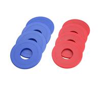 GoSports Lot de 8 rondelles de Rechange pour décapsuleur en métal recouvert de Plastique, avec décapsuleur