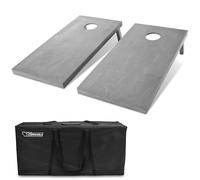 GoSports Lot de planches de maïs en bois de taille réglementaire de 122 x 61 cm - Comprend un étui de transport et plus de 100 couleurs de pouf en option