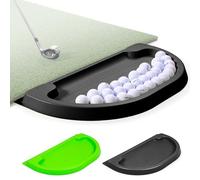 GoSports Plateau à balles de Golf pour Tous Les Temps - Capacité de 70 balles - Compatible avec Tous Les Tapis de Frappe - Noir