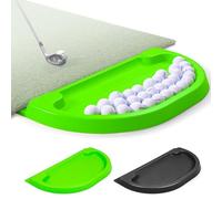 GoSports Plateau à Balles de Golf pour Tous Les Temps - Capacité de 70 Balles, Compatible avec Tous Les Tapis de Frappe - Vert