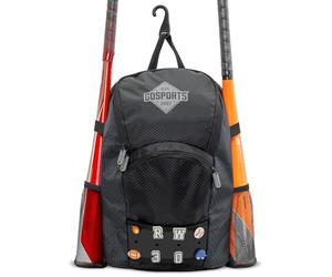 GoSports Sac de Baseball et Softball pour Jeunes avec Panneau de Breloques Personnalisable