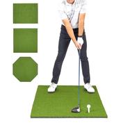 GoSports Tapis de Frappe de Golf Elite - 1,5 x 0,9 m - Tapis d'entraînement en Gazon Artificiel de 5 mm pour la Pratique du Swing en Intérieur et en Extérieur, Comprend 3 Tees en Caoutchouc