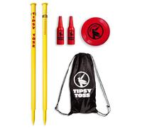 GoSports Tipsy Toss Jeu de Jeu - Disque Volant Bouteille Drop Yard Game