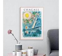 GOSRD Affiche de la série Marc Chagall, impression sur toile, style nordique, pour salon et chambre, décoration murale moderne (40 x 60 cm, sans cadre)