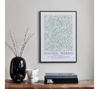 GOSRD Affiche de style nordique William Morris, peinture abstraite sur toile représentant des plantes, soucis et pieds-d'alouette, décoration murale pour la chambre ou la maison (60 x 90 cm)