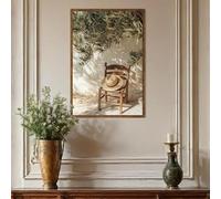 GOSRD Affiche minimaliste nordique représentant un olivier, en céramique, nature morte, impression sur toile, art mural, décoration rustique pour la maison (60x80CM/sans cadre)