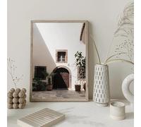 GOSRD Affiche photographique moderne nordique sur toile, représentant une île tropicale estivale avec des palmiers et des plages de sable fin (35 x 50 cm). Décoration murale pour la maison.