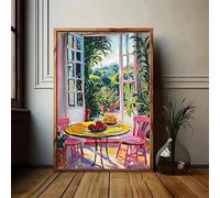 GOSRD Affiche sur toile « Chat noir, pommier et citronnier » d'Henri Matisse (70 x 100 cm) - Décoration murale pour cuisine