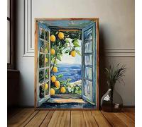 GOSRD Affiche sur toile représentant un chat noir, un pommier et un citronnier, d'Henri Matisse (40 x 60 cm), idéale pour la décoration de cuisine.