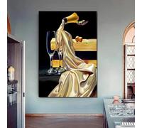 GOSRD Affiches de Tamara De Lempicka, peinture sur toile abstraite représentant une femme, pour décoration de salon nordique (60 x 80 cm)