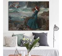 GOSRD Affiches et impressions classiques - Tableau sur toile - La Tempête - Décoration murale pour salon (50x75cm)