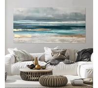 GOSRD Impression sur toile, art mural abstrait moderne représentant des vagues océaniques pour la décoration de la chambre (30x60cm)
