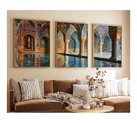 GOSRD Impression sur toile, peinture, art de voyage et d'architecture, décoration murale pour la maison, le salon ou une galerie (50 x 100 cm)