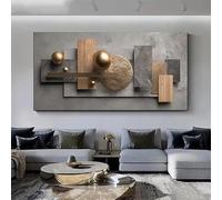 GOSRD Impression sur toile, peinture d'art moderne pour salon, chambre, bureau, maison (55 x 110 cm)