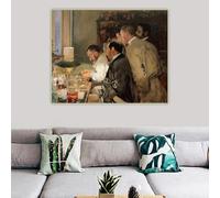 GOSRD Impression sur toile, œuvre d'art de Joaquin Sorolla « Recherche », peinture à l'huile, affiche, tableau, fond mural pour la décoration intérieure (40 x 60 cm/sans cadre)