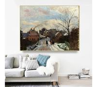 GOSRD Impressions sur toile Camille Pissarro « Fox Hill, Upper Norwood » Art Peinture à l'huile Affiche Photo Moderne Décoration Murale Maison (80x100cm)
