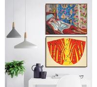 GOSRD Impressions sur toile Décoration d'intérieur Art mural Photos pour salon Affiche Impression Peintures sur toile Français Henri Matisse (30x45cm-2Pcs)