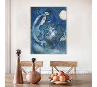 GOSRD Impressions sur toile Marc Chagall « Famille » Art Peinture à l'huile Oeuvre Affiche Image décorative Décoration murale Décoration de la maison (60x80cm)