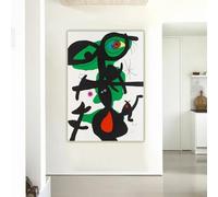 GOSRD Joan Miró《Oda à Jean Mirò, 1973》Impression sur toile Peinture à l'huile Œuvre d'art Poster Tableau Décoration murale pour la maison et le salon (40x60CM/sans cadre)