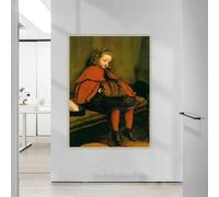 GOSRD John Everett Millais « Mon deuxième sermon » Impression sur toile, peinture à l'huile, affiche, image murale, décoration de salon (70 x 110 cm)