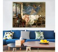 GOSRD Karl Bryullov « Le Rêve d'une jeune fille » (1833) Impression sur toile, peinture à l'huile, œuvre d'art murale, affiche, décoration de salon (30 x 40 cm)